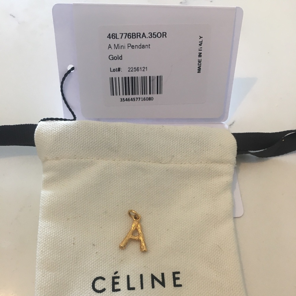 **SOLD** Celine Alphabet Pendant